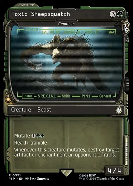 Gemrazer, Magic card PIP 351 — Fallout set