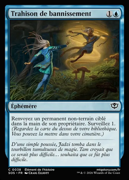 Trahison de bannissement, carte Magic SOS 38 — extension Secrets of Strixhaven