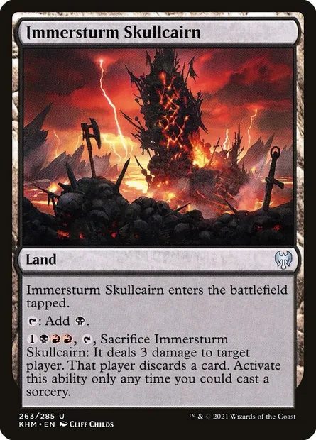 Immersturm Skullcairn, Magic card KHM 263 — Kaldheim set