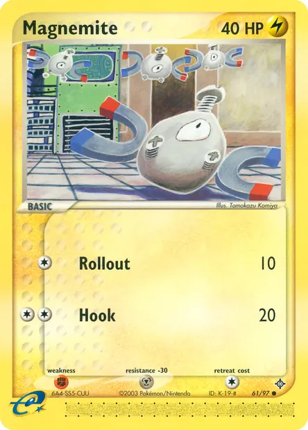Magnemite, Pokémon card DR 61 — Dragon set