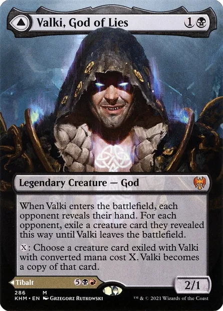 Valki, God of Lies // Tibalt, Cosmic Impostor, Magic card KHM 286 — Kaldheim set