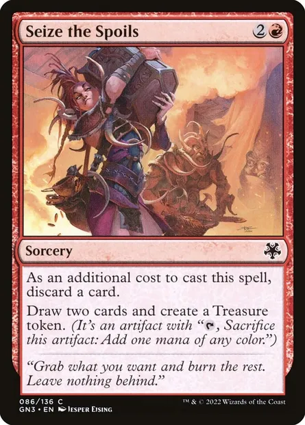 Seize the Spoils, Magic card GN3 86 — Game Night: Free-for-All set