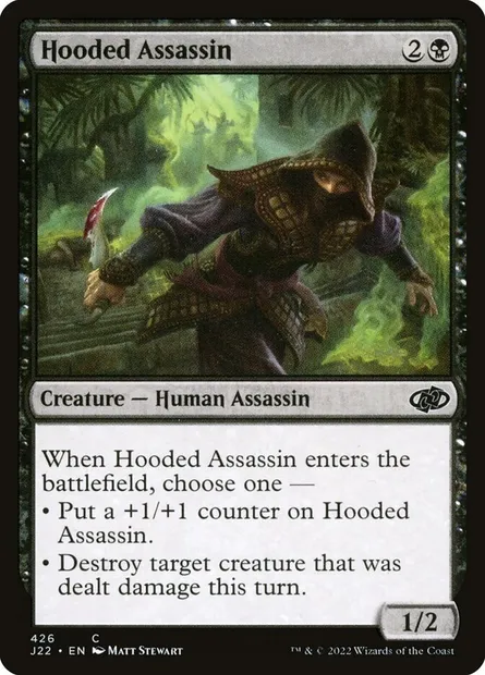 Hooded Assassin, Magic card J22 426 — Jumpstart 2022 set