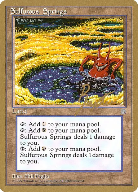 Sulfurous Springs, Magic card PTC gb360 — Pro Tour Collector Set set