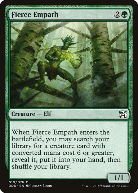 Fierce Empath, Magic card DDU 10 — Duel Decks: Elves vs. Inventors set