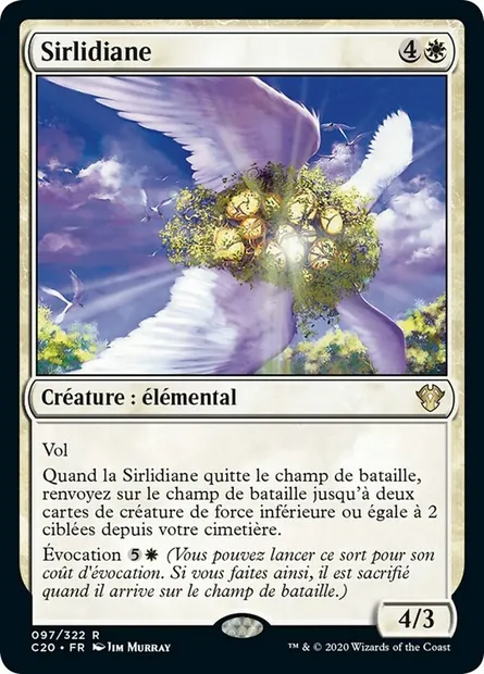 Sirlidiane, carte Magic C20 97 — extension Commander 2020