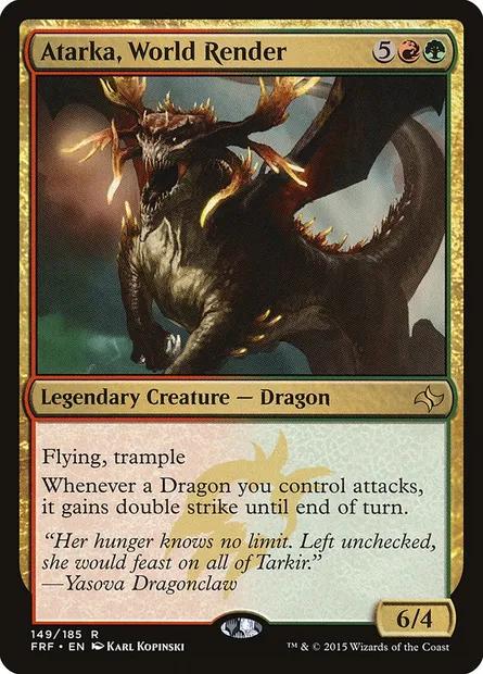 Atarka, World Render, Magic card FRF 149 — Fate Reforged set