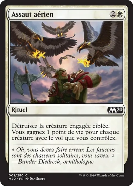 Assaut aérien, carte Magic M20 1 — extension Core Set 2020