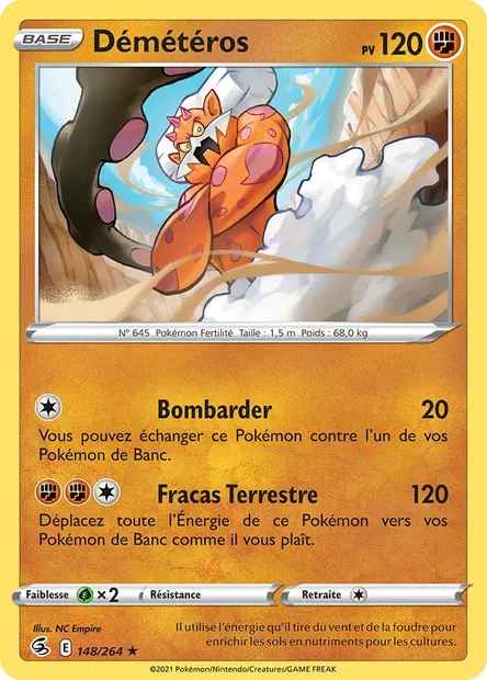 Démétéros, carte Pokémon FST 148 — extension Poing de Fusion