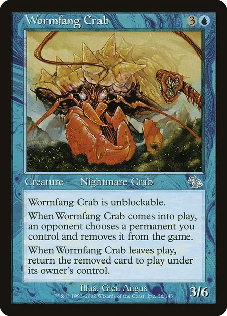 Wormfang Crab, Magic card JUD 56 — Judgment set