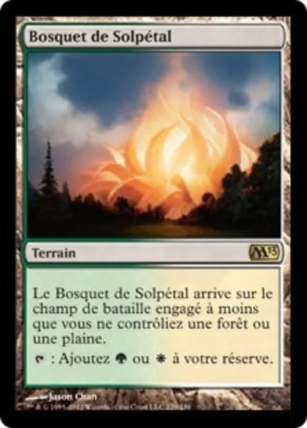 Bosquet de Solpétal, carte Magic M13 229 — extension Magic 2013