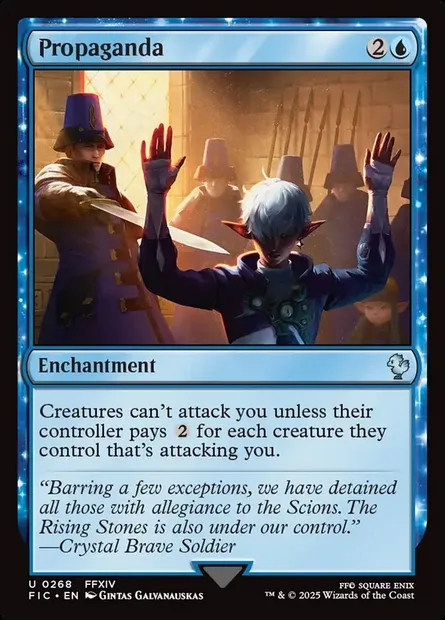 Propaganda, Magic card FIC 268 — Final Fantasy Commander set