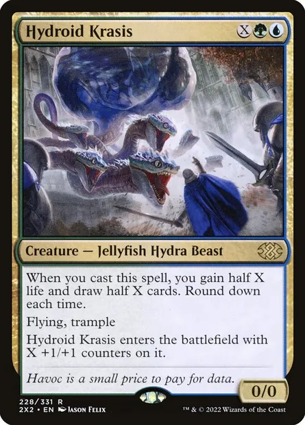 Hydroid Krasis, Magic card 2X2 228 — Double Masters 2022 set