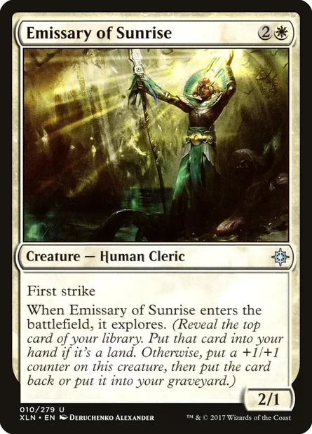 Emissary of Sunrise, Magic card XLN 10 — Ixalan set