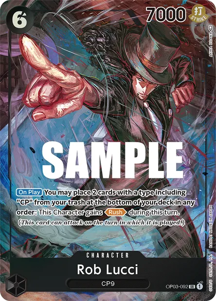 Rob Lucci, carte One Piece OP03-092 — extension PILLARS OF STRENGTH