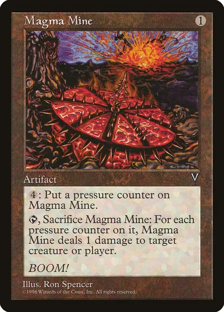 Mine à magma, carte Magic VIS 149 — extension Visions