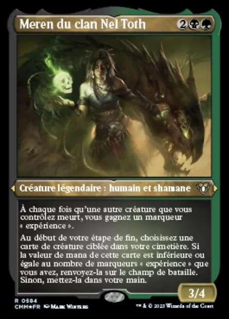Meren du clan Nel Toth, carte Magic CMM 584 — extension Commander Masters
