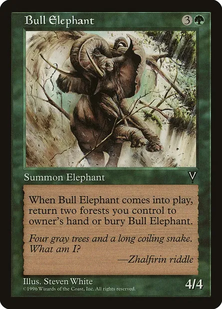 Bull Elephant, Magic card MGB 9 — Multiverse Gift Box set