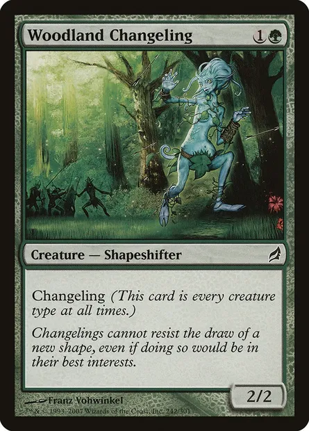 Woodland Changeling, Magic card LRW 242 — Lorwyn set