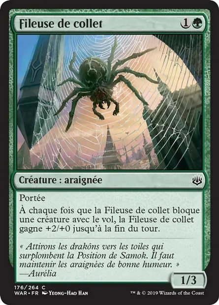Fileuse de collet, carte Magic WAR 176 — extension La guerre des Planeswalkers