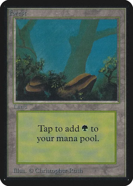 Forêt, carte Magic LEA 294 — extension Limited Edition Alpha