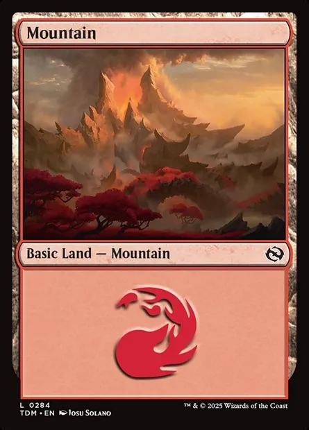 Mountain, Magic card TDM 284 — Tarkir: Dragonstorm set