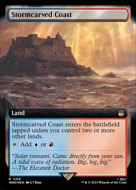Stormcarved Coast, Magic card WHO 1109 — Doctor Who set