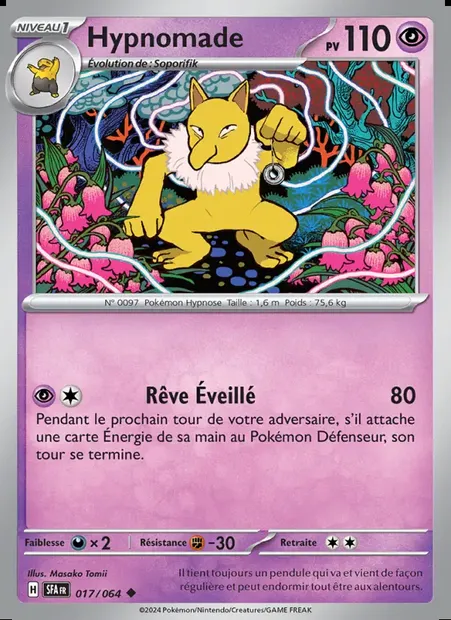 Hypnomade, carte Pokémon SFA 017 — extension Fable Nébuleuse