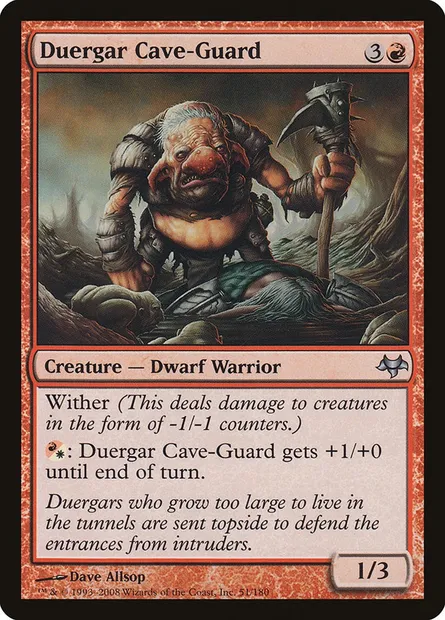 Duergar Cave-Guard, Magic card EVE 51 — Eventide set