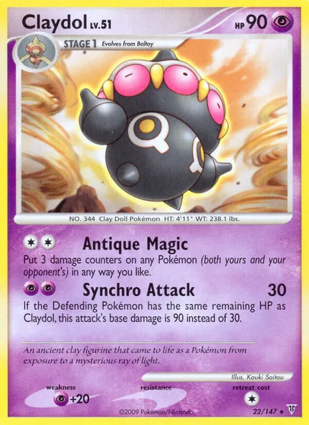 Claydol, Pokémon card SV 22 — Supreme Victors set