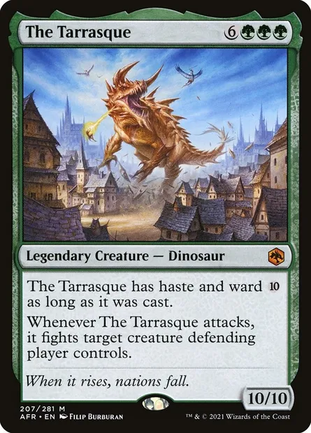 The Tarrasque, Magic card AFR 207 — Adventures in the Forgotten Realms set