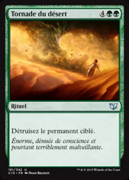 Tornade du désert, carte Magic C15 181 — extension Commander 2015