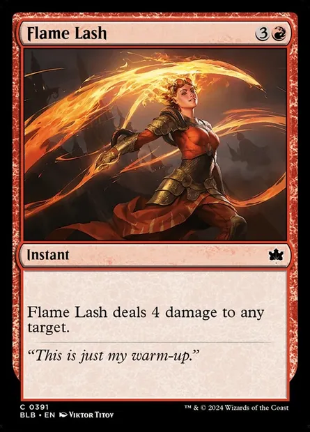 Flame Lash, Magic card BLB 391 — Bloomburrow set