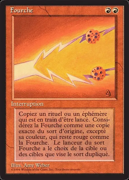 Fork, Magic card FBB 153 — Foreign Black Border set