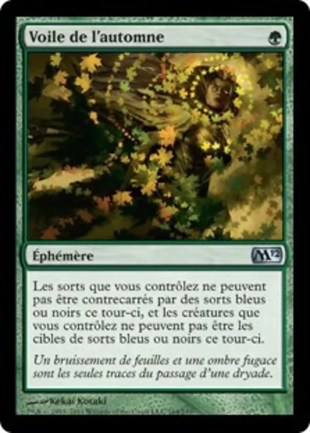 Voile de l'automne, carte Magic M12 164 — extension Magic 2012