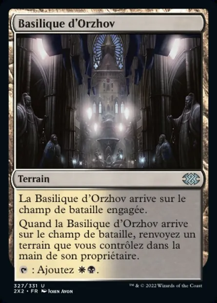 Basilique d'Orzhov, carte Magic 2X2 327 — extension Double Masters 2022