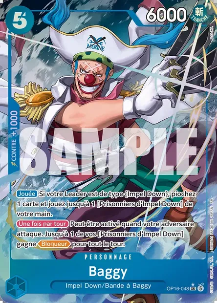 Baggy, carte One Piece OP16-048 — extension L'HEURE DE LA BATAILLE DÉCISIVE