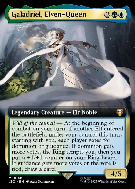 Galadriel, Elven-Queen, Magic card LTC 88 — Tales of Middle-earth Commander set