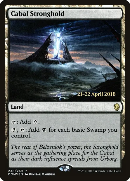 Cabal Stronghold, Magic card PDOM 238s — Dominaria Promos set