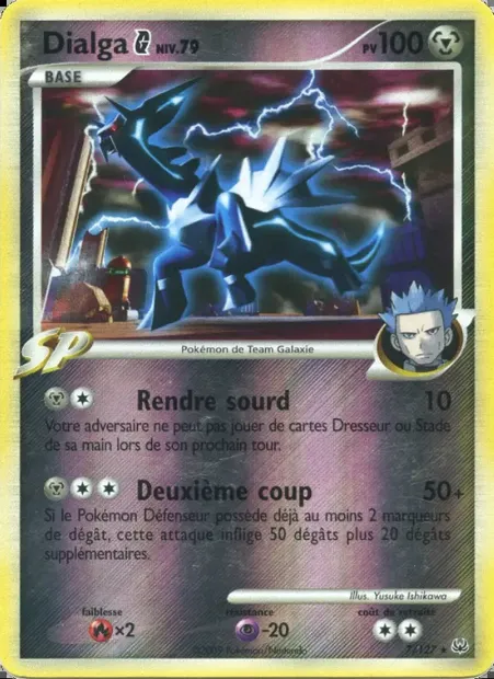 Dialga G, carte Pokémon PL 7 — extension Platine
