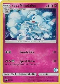 Alolan Ninetales, Pokémon card TK11 SM128-30 — SM Trainer Kit: Alolan Sandslash & Alolan Ninetales set