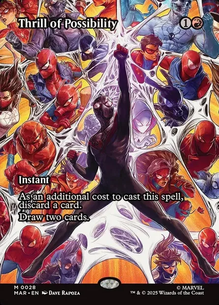 Thrill of Possibility, Magic card MAR 28 — Marvel Universe set