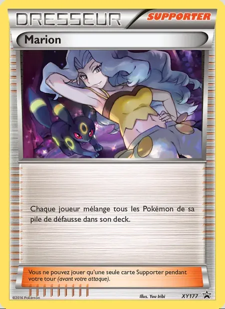 Marion, carte Pokémon XY 177 — extension Promo XY