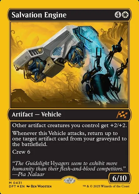 Salvation Engine, Magic card DFT 431 — Aetherdrift set