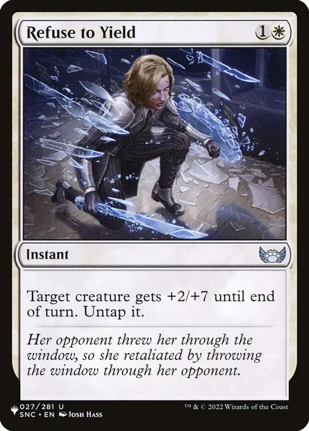 Refuser de céder, carte Magic PLST SNC-27 — extension The List
