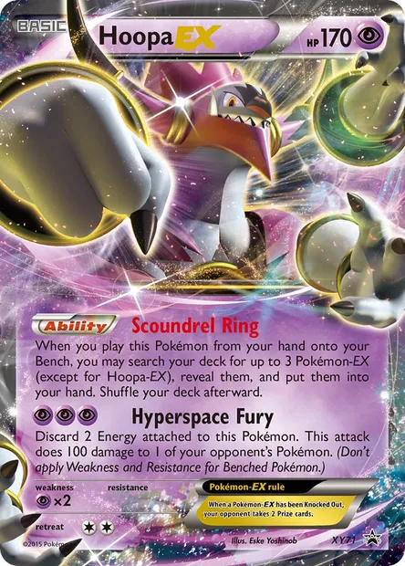 Hoopa EX, Pokémon card XY 71 — XY Black Star Promos set
