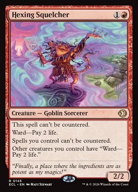 Hexing Squelcher, Magic card PECL 145p — Lorwyn Eclipsed Promos set