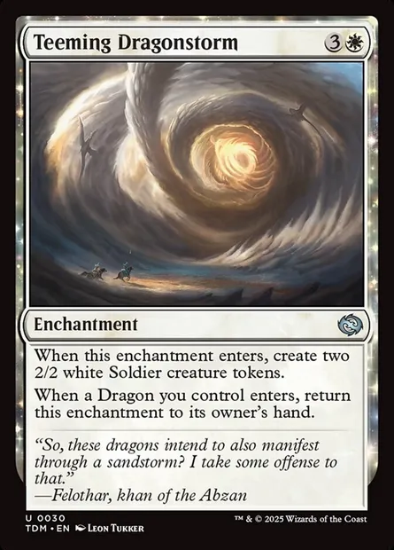 Teeming Dragonstorm, Magic card TDM 30 — Tarkir: Dragonstorm set