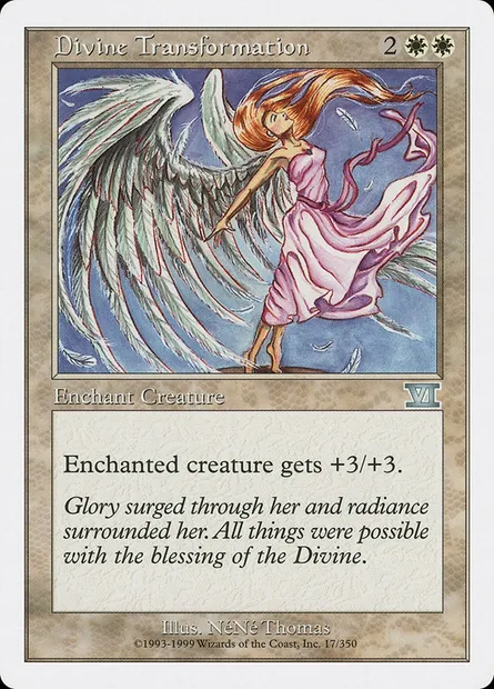 Divine Transformation, Magic card 6ED 17 — Classic Sixth Edition set