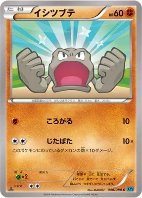 Geodude, Pokémon card XY2 040 — Wild Blaze set